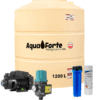 Paquete Tinaco Tricapa Aquaforte 1200 Lts, con Kit Presurizador y Bomba Periferica de 1/2 HP Altamira y Filtro Delgado - nuevo-leon